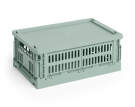 Colour Crate Lid Plastic Small, sage green