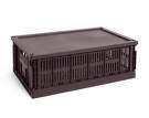 Colour Crate Lid Plastic Large, bordeaux
