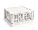 Colour Crate Lid Plastic Large Square, off-white