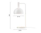 FJ Elements Table Lamp, white