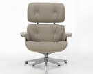 Eames Lounge Chair Cherry, Leather Natural F78 dark sand