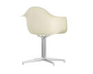 Eames Plastic Armchair DAL, pebble/polished aluminium