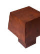 Burl Table Lamp, dark stained burl