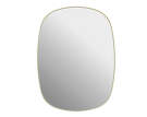 Framed Mirror 59 cm, light yellow/clear