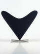 Heart Cone Chair, Hola dark blue