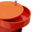 Barboy Side Table, glossy fresh orange