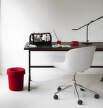 Hide Office Bin, bright red