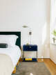 USM Haller M54 Bedside Table, steel blue
