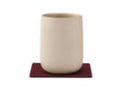 Glass Mat Square Nupo, burgundy