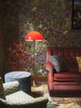 Panthella 500 Floor Lamp, original opal red