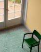 Braided Rug 140x200 cm, green