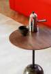 Lato Side Table LN8, walnut/emparador marble