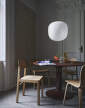 Rime Pendant Lamp Ø45, opal/deep red