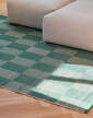 Check Rug 140x200 cm, green