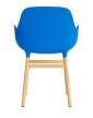 Form Armchair Oak, bright blue