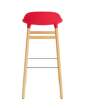 Form Bar Chair 75 cm Oak, bright red