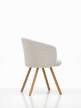 Mikado Armchair Natural Oak, ivory/pearl