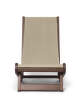 Hemi Lounge Chair, dark stained/natural