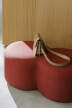 Umbo Pouf, poppy red