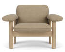 Brasilia Lounge Chair Low Back, Bouclé 02/natural oak