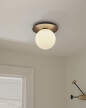 Liila 1 Wall/Ceiling Light Large, dark bronze/opal