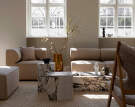 Plinth Table, Calacatta Viola