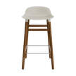 Form Bar Chair 65 cm Walnut, light grey