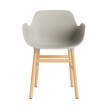 Form Armchair Oak, light grey