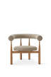 Bukowski Louge Chair, oak/Moss 17