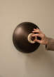 Reverse Wall Lamp, sand/bronzed