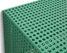 Perforated Cabinet, soft jade