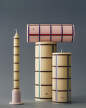 Tube Candleholder Small, pale pink
