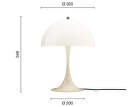 Panthella 320 Table Lamp, opal beige