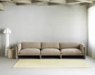 Level Rug 170x240, light yellow