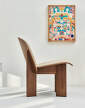 Chisel Lounge Chair, walnut / Linara 216