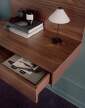 Tana Wall Mounted Desk, walnut