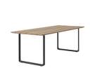 70/70 Outdoor Table, mahogany / black