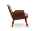 Křeslo Era Lounge, Walnut Tango Leather, nízké