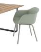 Fiber Outdoor Armchair, dusty green