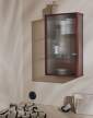 Haze Wall Cabinet Reeded Glass, oxide red