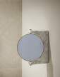 Pepe Marble Wall Mirror, brass / white marble