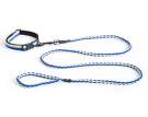 HAY Dogs Leash Braided, off-white/blue