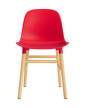 Form Chair Oak, bright red