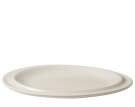 Edge Plate Ø21 cm, set of 2, ecru stoneware
