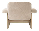 Brasilia Lounge Chair Low Back, Sheepskin nature/natural oak