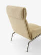 Muno Lounge Chair LN17 High Back w. Arms, Clay 7/dark chrome