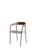 Missing Armchair, lacquered walnut