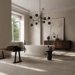 Trumpet Table Tall, calacatta