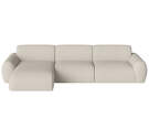 Núvol 3 Modules With Small Corner and Chaise Longue Left, ivory