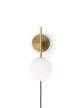 TR Bulb Suspended, brushed brass